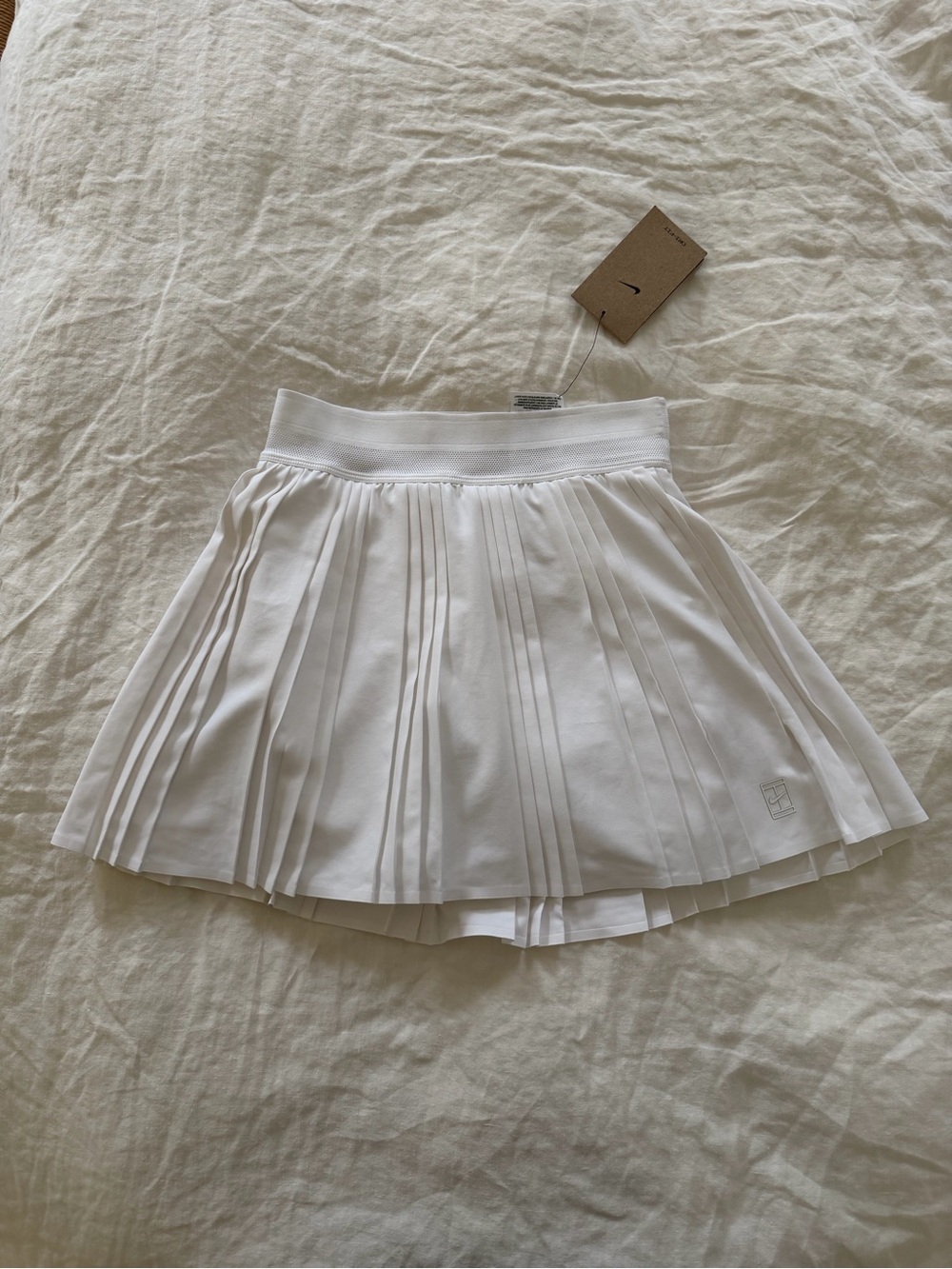Nike White Pleated Tennis Skirt